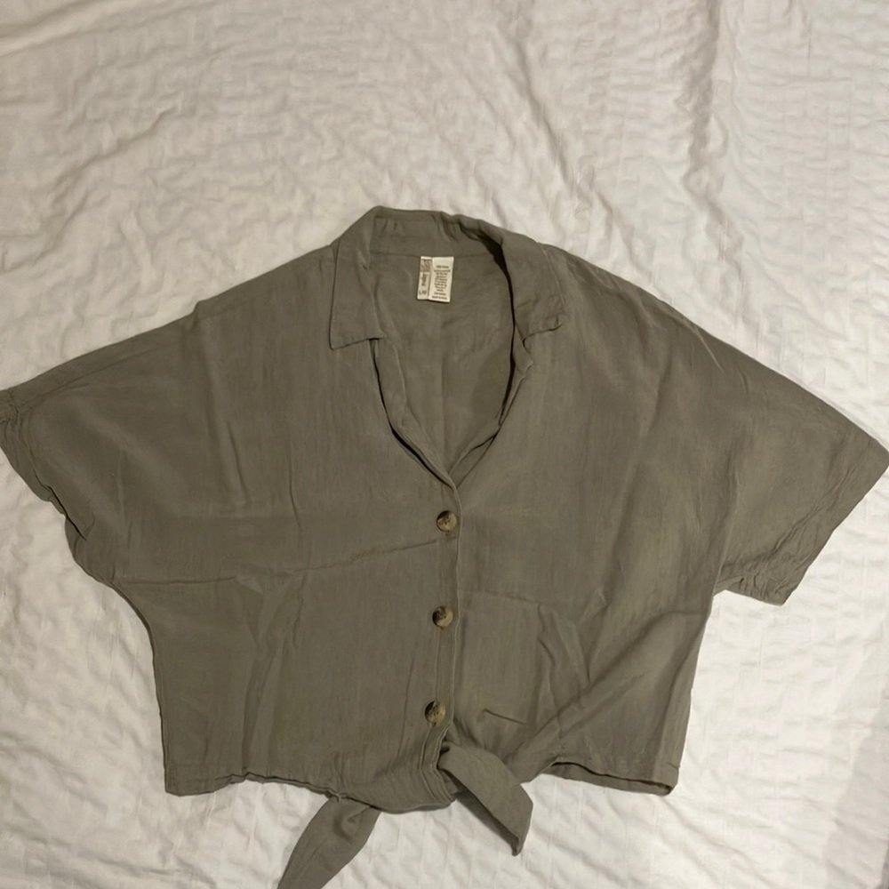 Button up crop top